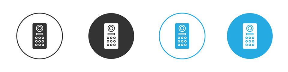 Intercom icon, simple flat style, illustration, logo sign symbol pictogram template, for ui or ux.