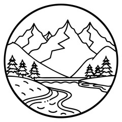 Serene Peaks & Streams