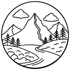 Serene Peaks & Streams