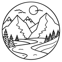 Serene Peaks & Streams