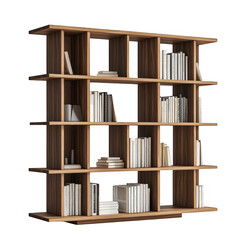 Modern Empty Wooden Bookshelf Furniture