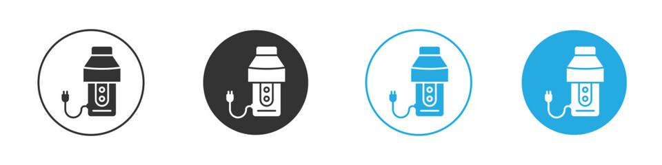 Garbage disposal icon, simple flat style, illustration, logo sign symbol pictogram template, for ui or ux.