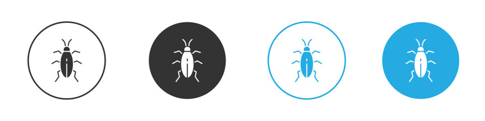 Cockroach icon, simple flat style, illustration, logo sign symbol pictogram template, for ui or ux.