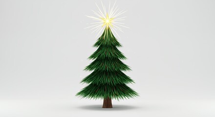 Green christmas tree graphic design
