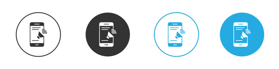 Advertising icon, simple flat style, illustration, logo sign symbol pictogram template, for ui or ux.