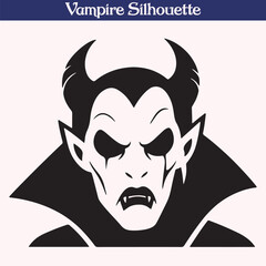 Fototapeta premium High quality vampire silhouette vector illustration design, Halloween character 