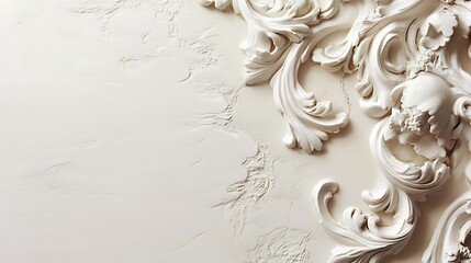 Ornate plaster wall decor (1)