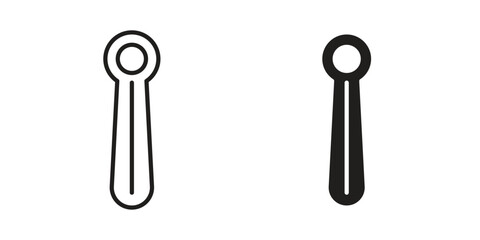 Shoehorn icon in flat and liner trendy style for app ui designs