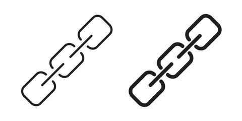 Link icon in flat and liner trendy style for app ui designs