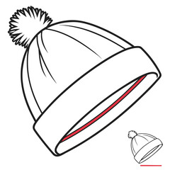 Beanie cap template