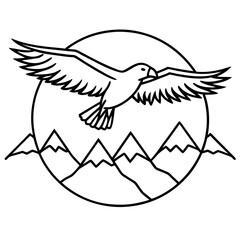 Obraz premium Wings Above the Wilderness