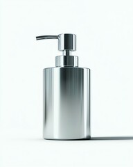 Obraz premium soap dispenser midpump, isolated on white background, crisp and modern, studiograde lighting