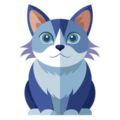 Obraz premium Cute Cat Photo Transparent Background