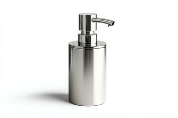 Obraz premium soap dispenser midpump, bright white background, studiograde lighting, premium commercial look