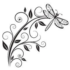 Flourish ornate header. Decorative calligraphic vintage divider