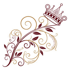 Flourish ornate header. Decorative calligraphic vintage divider