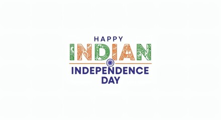 Obraz premium Happy Indian Independence Day Celebrating Freedom and Patriotism