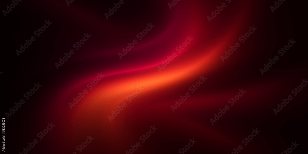 Poster red abstract background with flowing silk texture and smooth satin fabric design