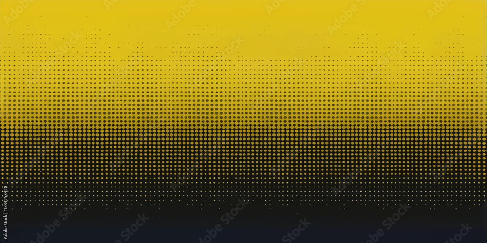Fototapete abstract grunge background with yellow dots mosaic pattern and space for text