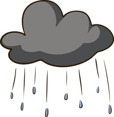 비내리는 먹구름