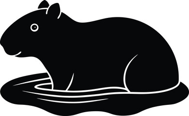 vector illustration of a squirrel
