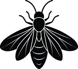 vector illustration of a bee