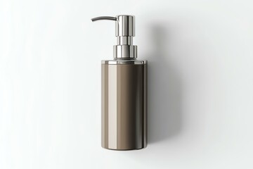 Obraz premium soap dispenser midpump, isolated on white background, crisp and modern, studiograde lighting