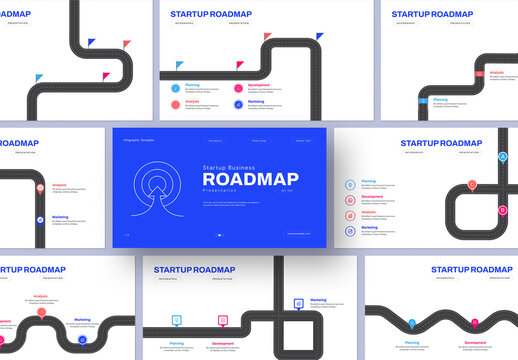 Startup Business Roadmap Infographic Presentation Template