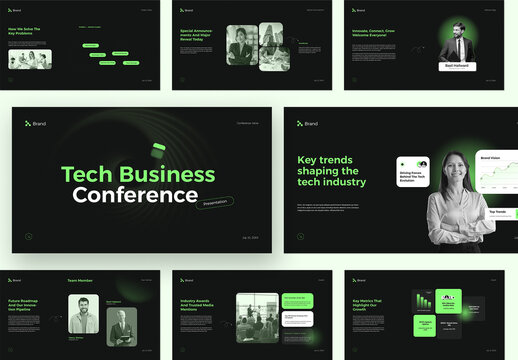 Modern Tech Business Conference Presentation Template