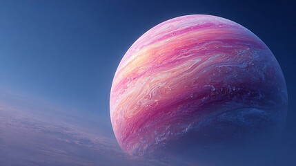 Behold the Stunning Celestial Image of an Intricately Colorful Planet in the Vast Deep Space