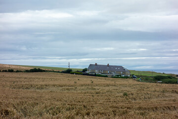 Fototapeta premium Clifftop, Whitby, North Yorkshire, UK , Coast, Sea 