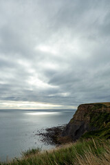 Naklejka premium Clifftop, Whitby, North Yorkshire, UK , Coast, Sea 