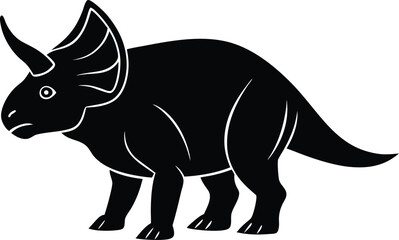 vector illustration of a rhinoceros