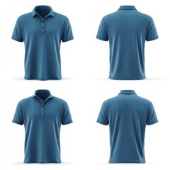 Blank mens polo shirt mockup
