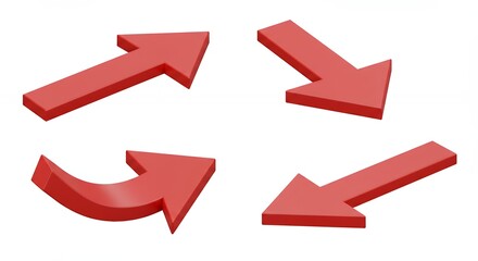 Red arrows in circular pattern