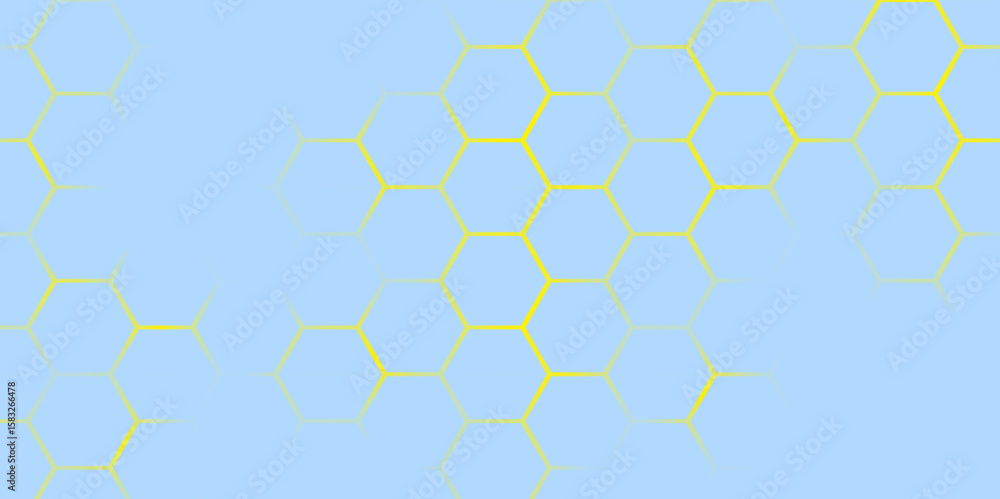 Poster seamless abstract hexagonal honeycomb pattern, a geometric vector illustration for a modern technolo