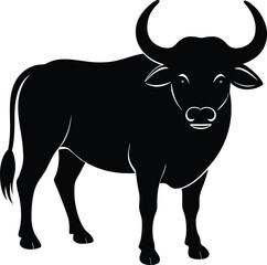 vector illustration of a cow