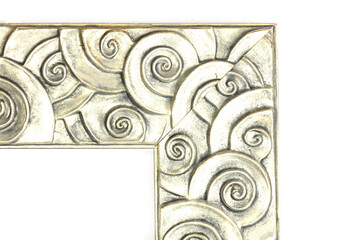 Silver frame for decorating paintings, photographs, posters. 