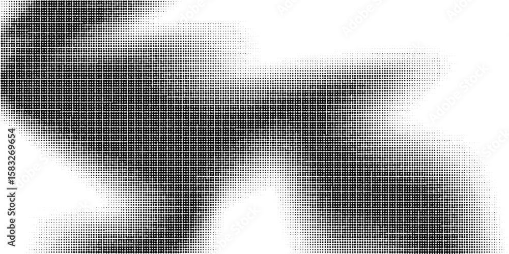 Poster digital abstract of deer a monochrome depiction of a majestic deer captured through a mosaic or pixe