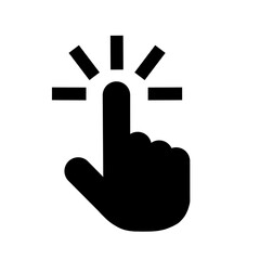 指さし　アイコン　記号　サイン タッチ　ワンポイント　手　イラスト