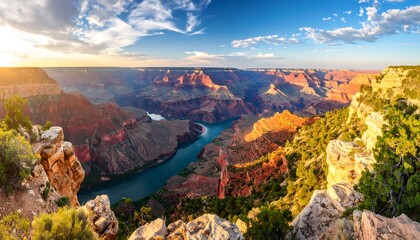Grand Canyon panorama at sunset (1)