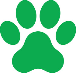 Green leaf pattern footprint illustrations: a seamless eco-friendly design symbolizing nature's spring growth