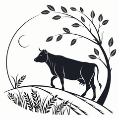 Fototapeta premium wild boar vector illustration