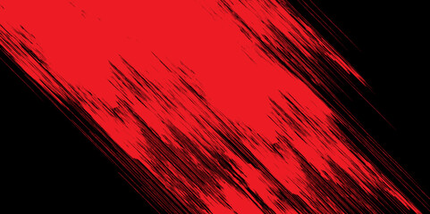 Abstract Red and Black Diagonal Brushstrokes