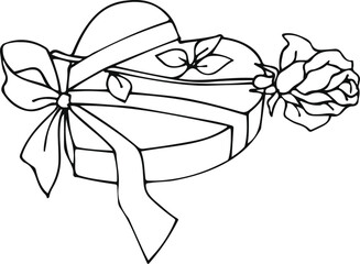 chocolates with rose