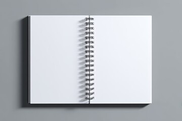 Open spiral-bound notebook, blank pages (1)