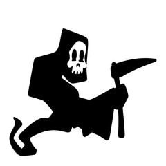 Halloween Ghost Silhouette Set - Cute and Spooky Cartoon Spirits