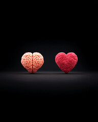 Heart and Brain Conceptual Art
