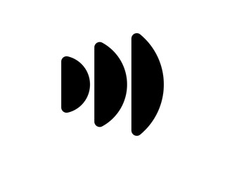 Abstract D Letter Logo with Sound Wave Design