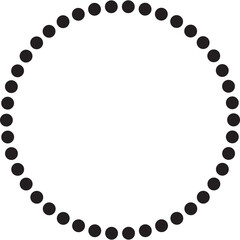 Dots in circle form. Design elements